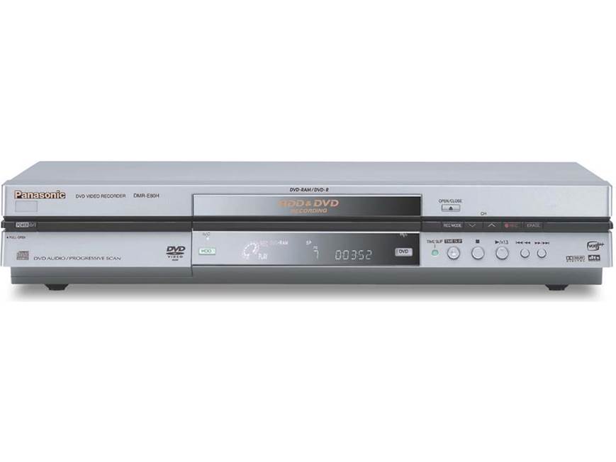 Panasonic DMR-E80H DVD recorder + 80GB digital video recorder at Panasonic DMR-E80H DVD recorder + 80GB digital video recorder at