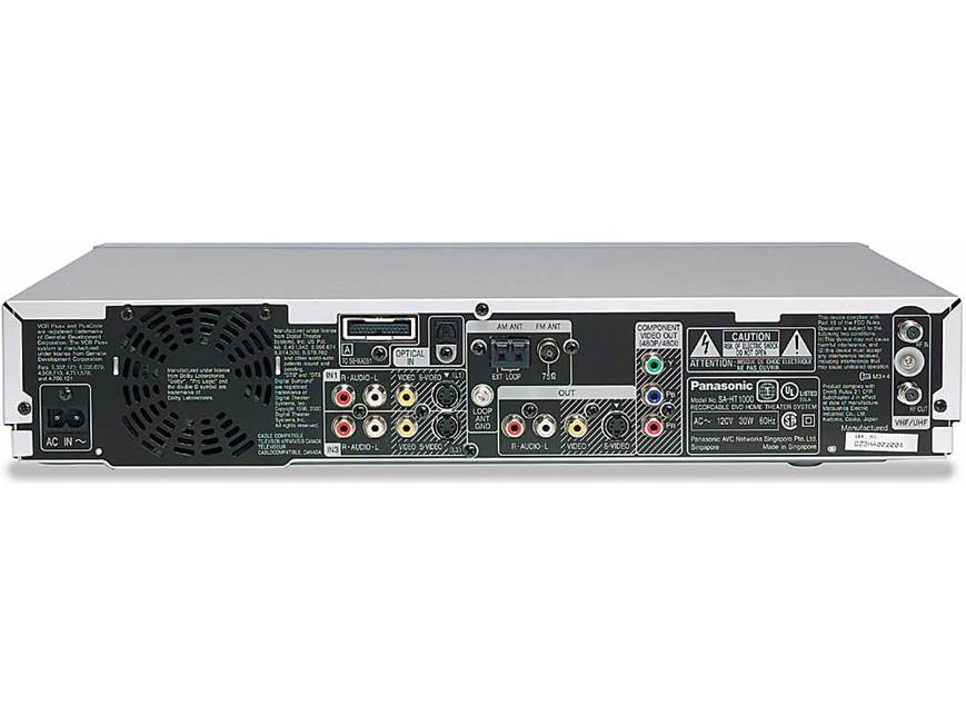 Panasonic SC-HT1000 DVD recorder home theater system at Crutchfield
