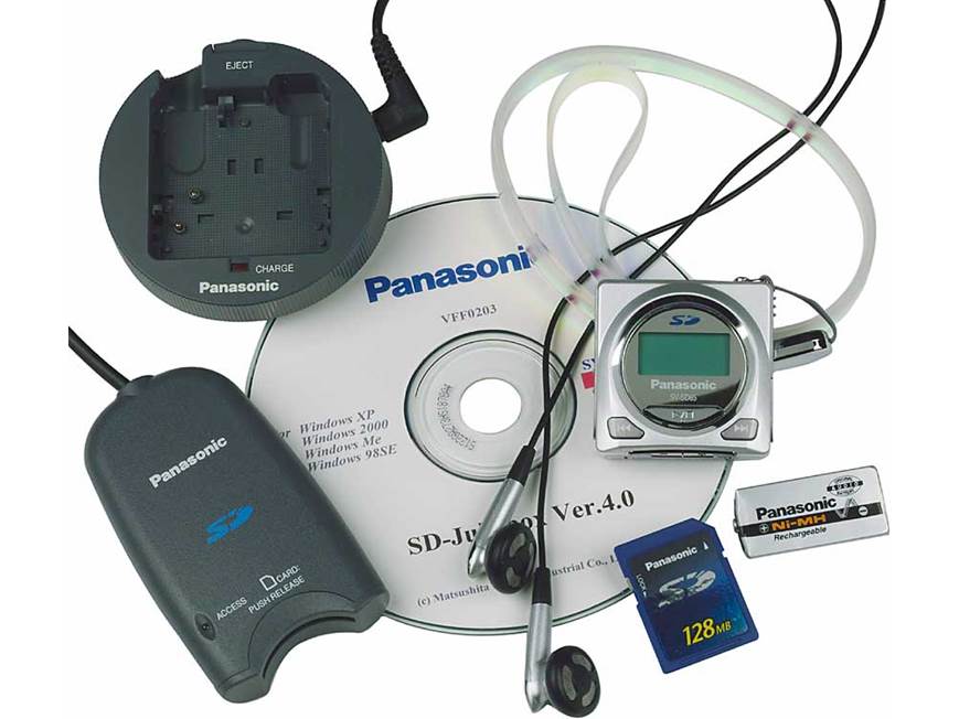 Panasonic SV-SD85 e-wear™ MP3/WMA/AAC player with SD memory card