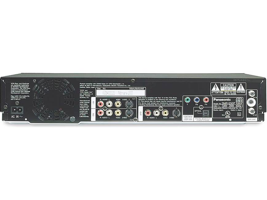 Panasonic DMR-E50 (Black) DVD recorder with progressive-scan