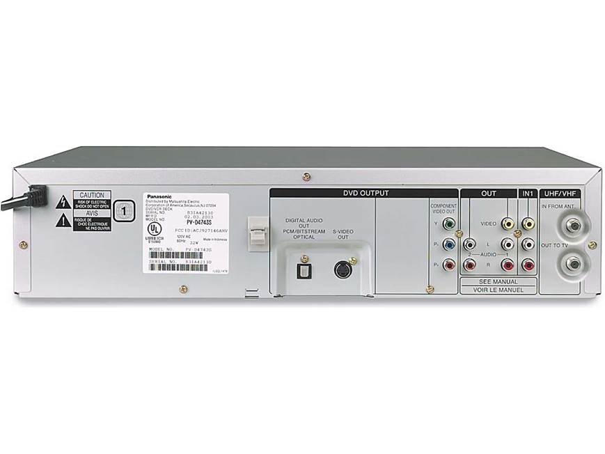 Panasonic PV-D4743 (Silver) Combination progressive-scan DVD/CD