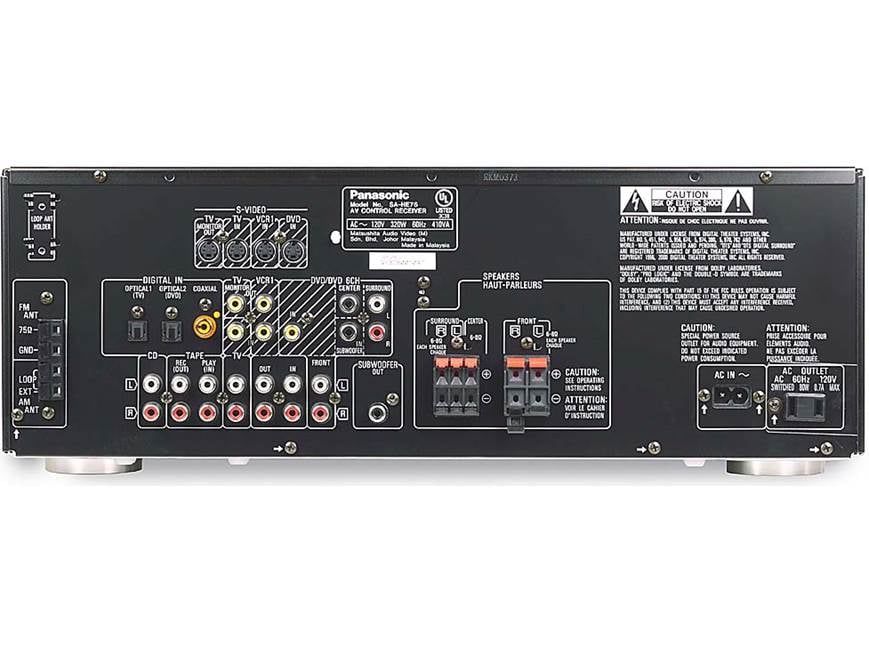 Panasonic SA-HE75 (Black) Home theater receiver with Dolby Digital