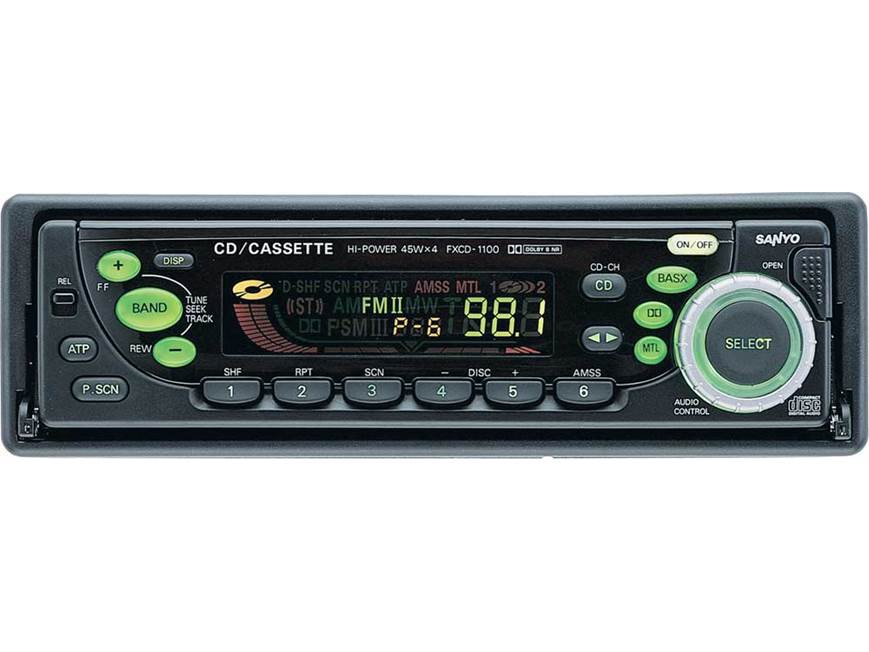 Sanyo FXCD-1100 CD and cassette receiver at Crutchfield