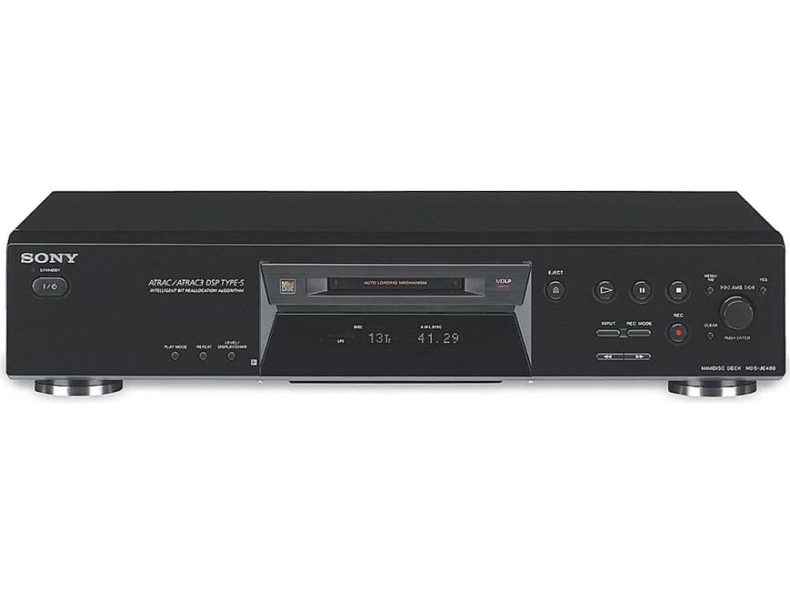 Sony MDS-JE480 MiniDisc player/recorder at Crutchfield