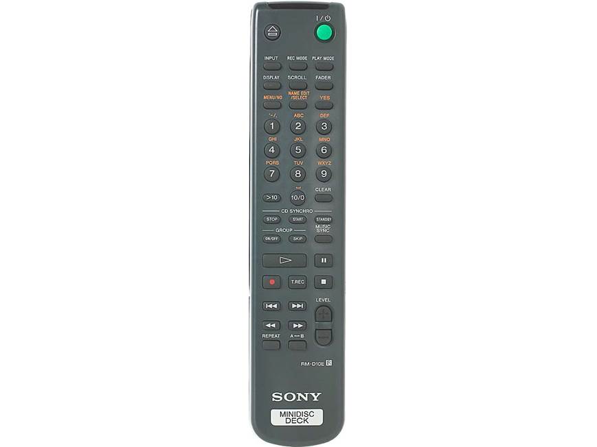 Sony MDS-JE480 MiniDisc player/recorder at Crutchfield