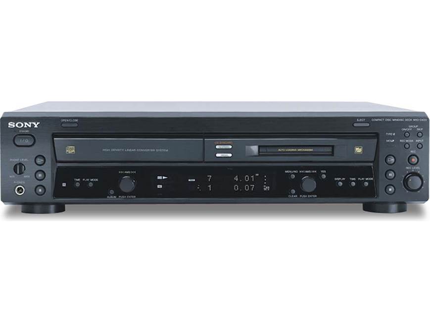 Sony MXD-D400 CD player/MD recorder at Crutchfield