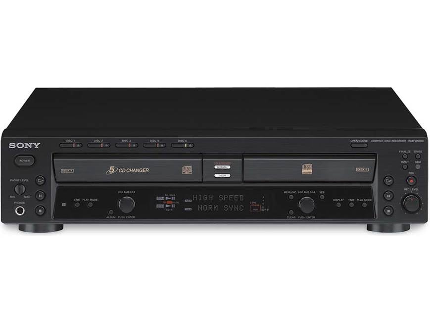 Sony RCD-W500C CD recorder + 5-disc changer at Crutchfield