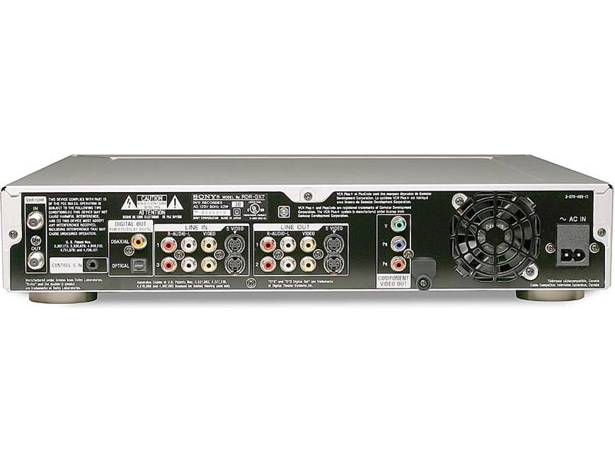 Sony RDR-GX7 DVD recorder at Crutchfield