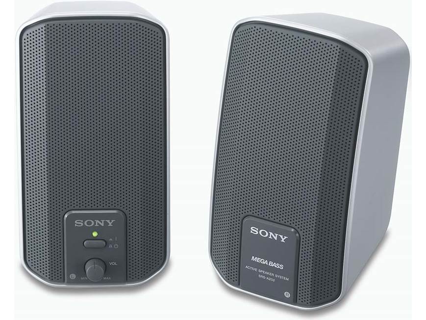 Sony SRS-A202 Desktop powered speakers at Crutchfield