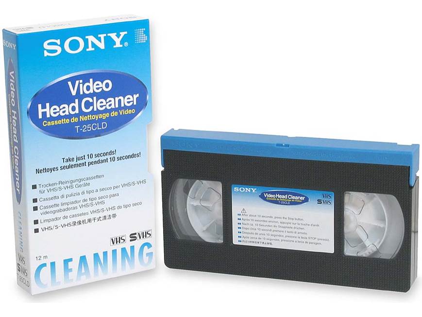 Sony T-25CLD Dry-type VHS head cleaner at Crutchfield
