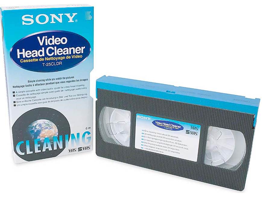 Sony T-25CLDR Dry-type VHS head cleaner at Crutchfield