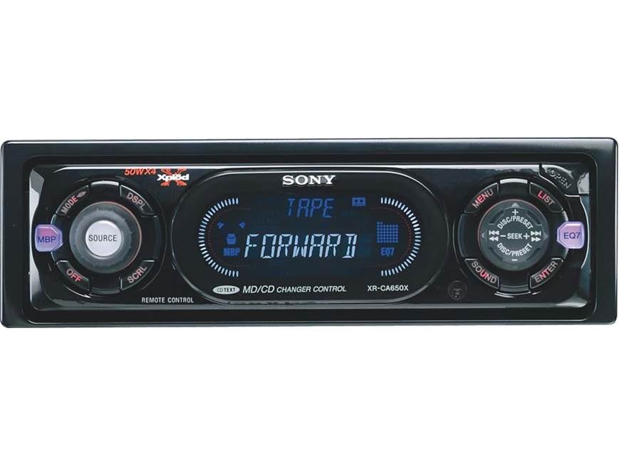 Sony XR-CA650X Cassette Receiver with CD Changer Controls at