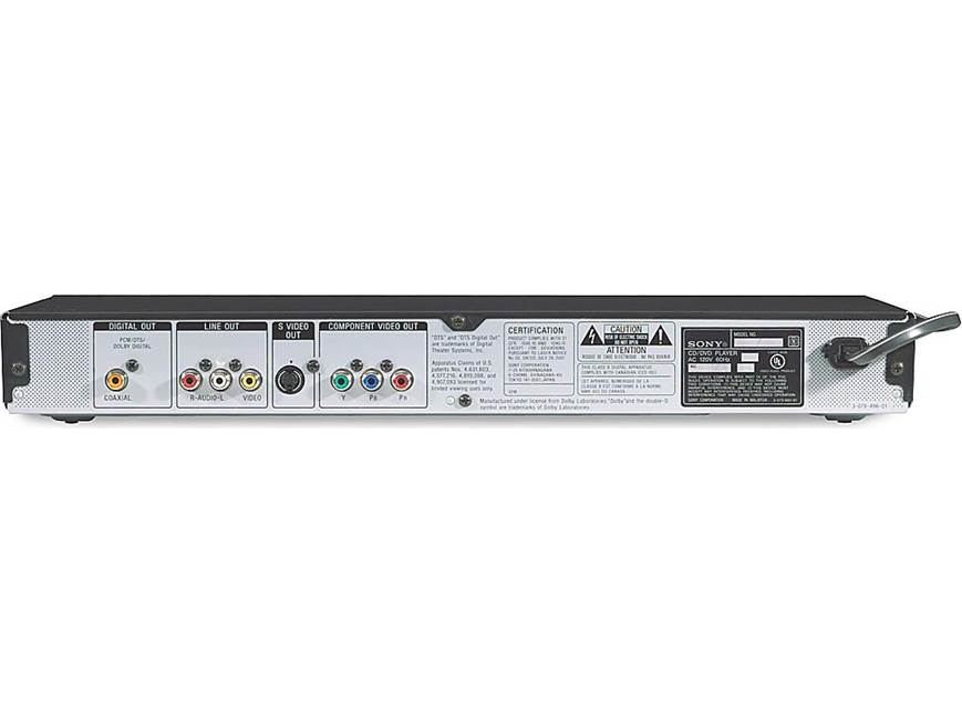 Sony DVP-NS325 (Black) DVD/CD player (Black) at Crutchfield