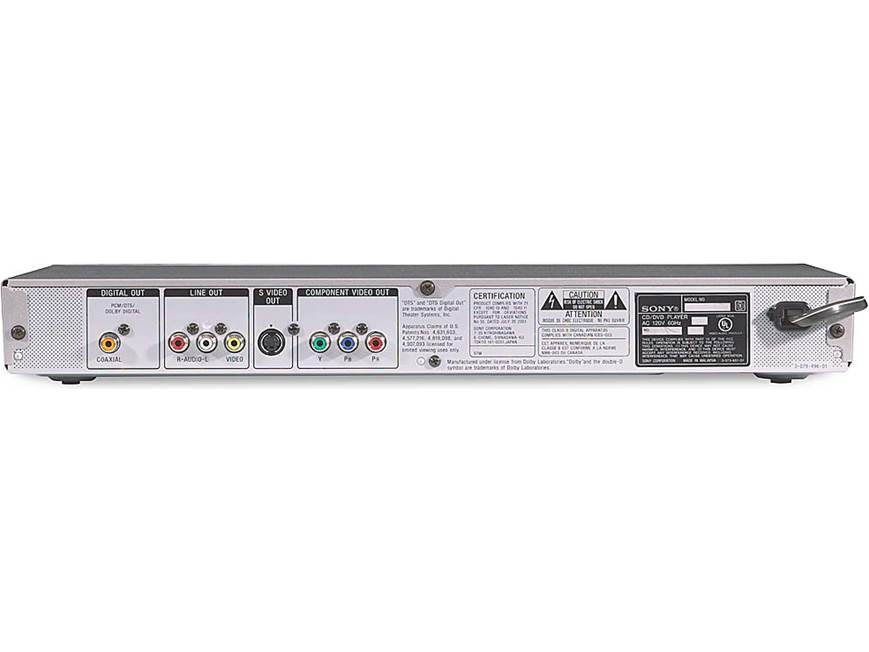 Sony DVP-NS325 (Silver) DVD/CD player (Silver) at Crutchfield