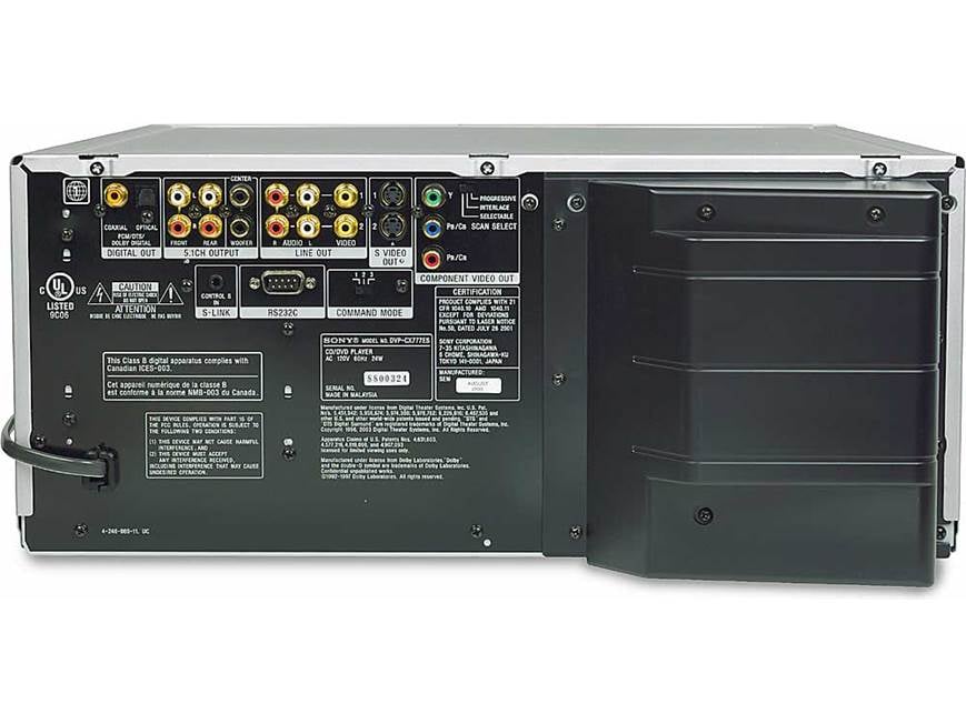 Sony ES DVP-CX777ES 400-disc DVD/CD/SACD mega changer, 5-year