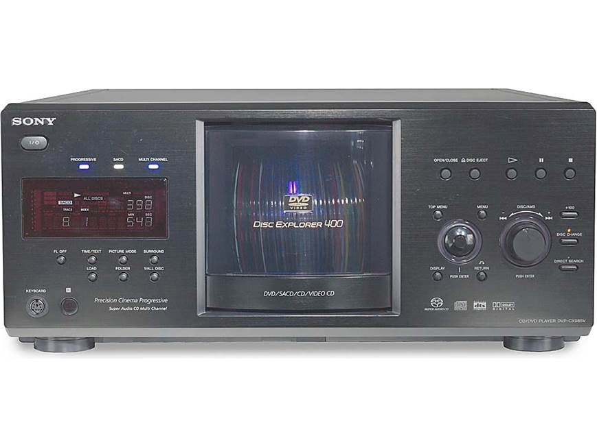 Sony DVP-CX985V 400-disc DVD/CD/SACD mega changer at Crutchfield