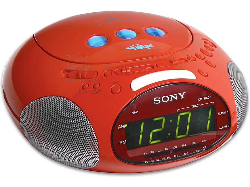 Sony ICF-CD831 (Black) Clock radio with CD player and dual alarm