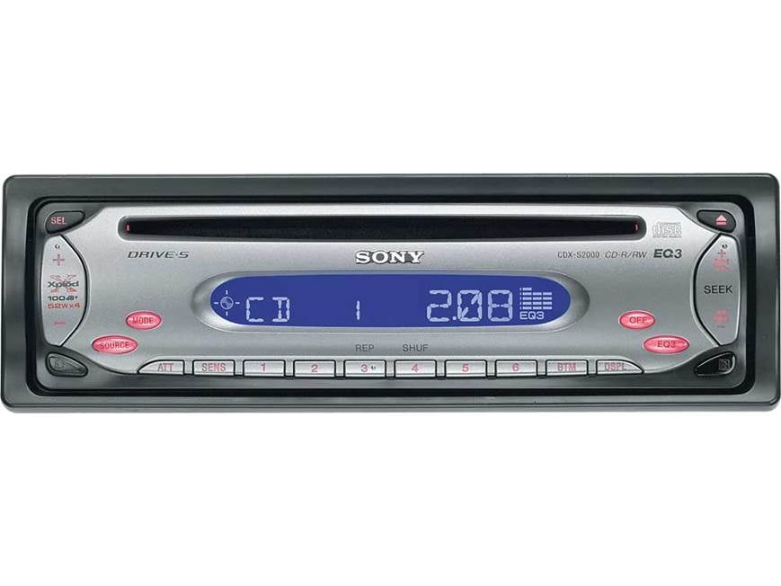 Sony CDX-S2000 CD receiver at Crutchfield