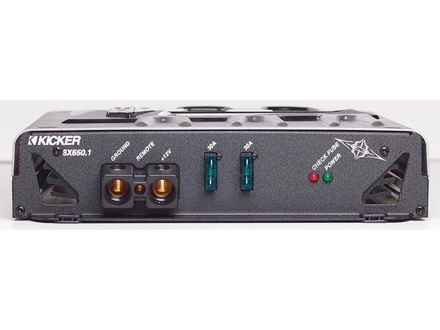 Kicker SX650.1 Mono subwoofer amplifier — 650W x 1 at 2 ohms at
