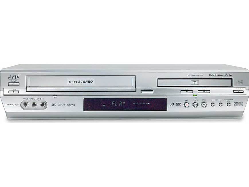 JVC HR-XVC33U Combination DVD/CD player + VCR at Crutchfield