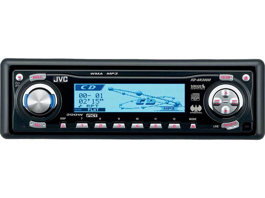 JVC Arsenal KD-AR3000 CD/MP3/WMA receiver at Crutchfield