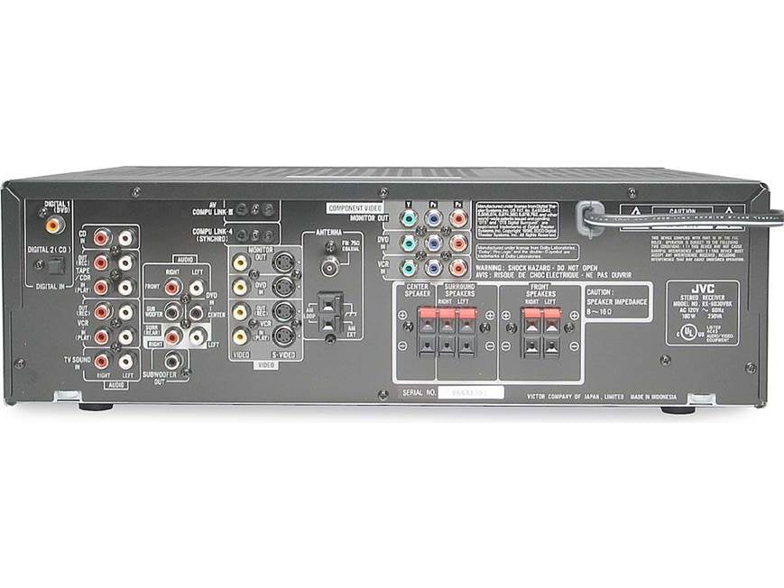 JVC RX-6030V / RX-6032V (Black) Home theater receiver with Dolby