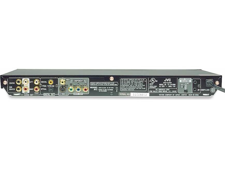 JVC XV-NA70BK / XV-NA77SL (Black) DVD/CD/DVD-Audio player with