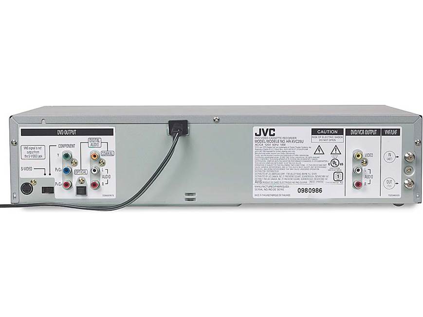 JVC HR-XVC25U Combination progressive-scan DVD/CD player + HiFi