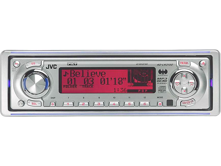 JVC Arsenal KD-LH3150 CD/MP3 Receiver with CD/MP3 Changer Controls