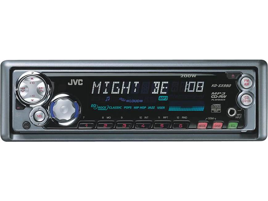 JVC KD-SX990 CD/MP3 Receiver with CD Changer controls at Crutchfield