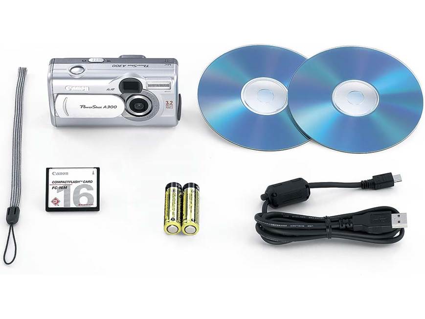 Canon PowerShot A300 3-megapixel digital camera at Crutchfield