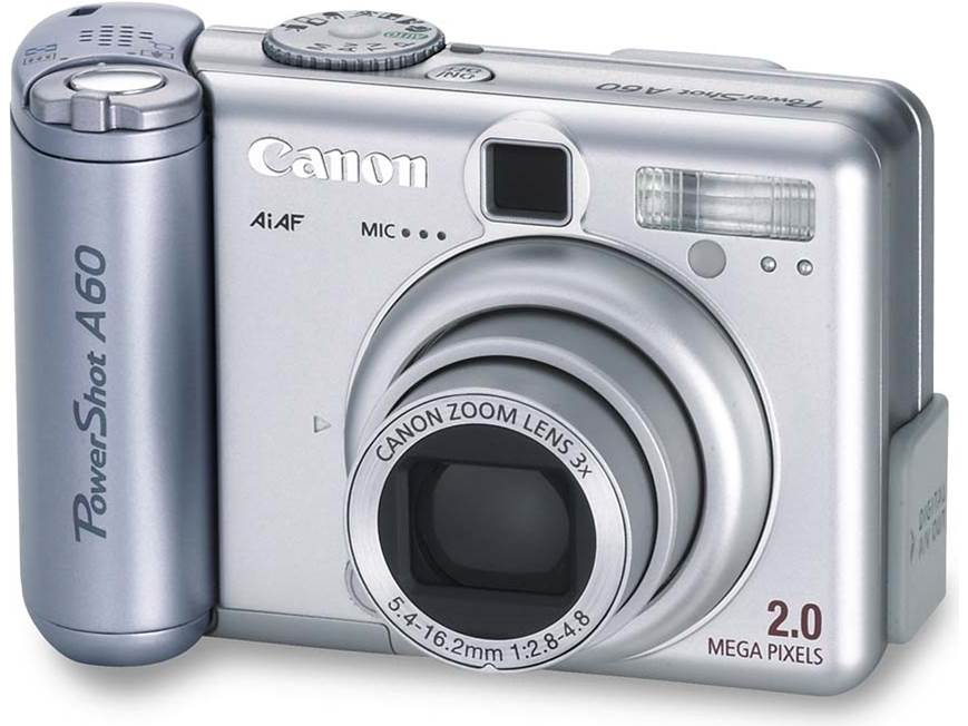 Canon Powershot A60 2-megapixel digital camera at Crutchfield