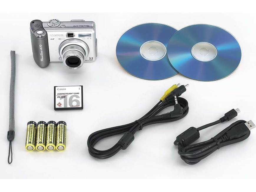 Canon PowerShot A70 3-megapixel digital camera at Crutchfield