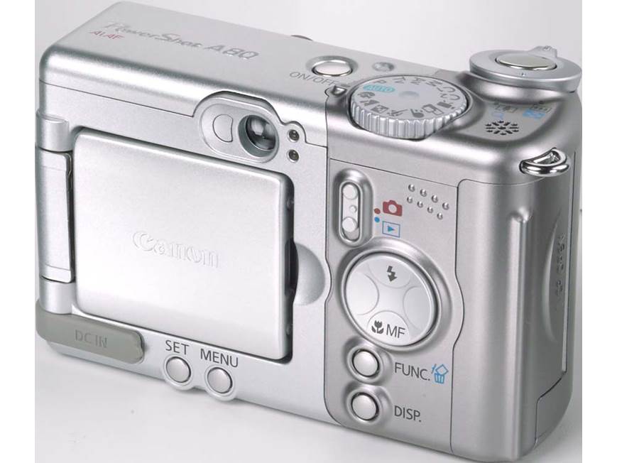 Canon PowerShot A80 4-megapixel digital camera at Crutchfield