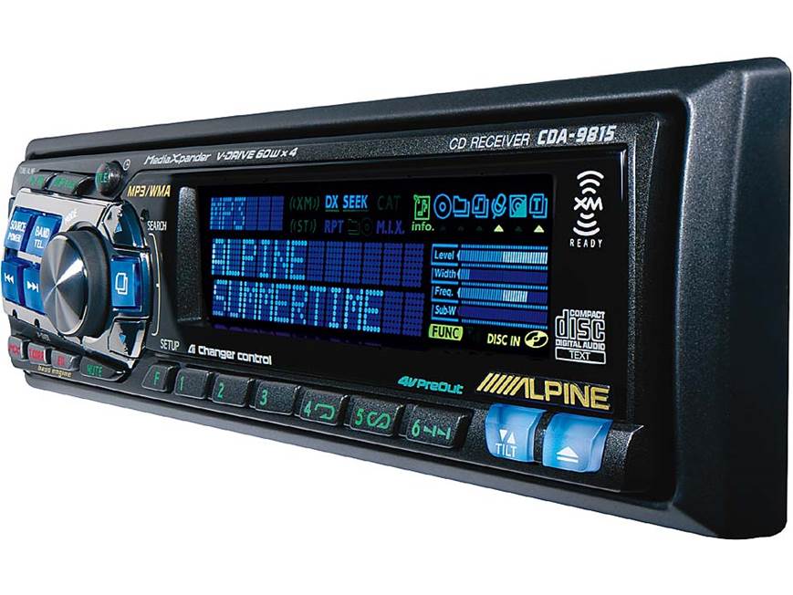 Alpine CDA-9815 CD/MP3/WMA Receiver with CD Changer Controls at