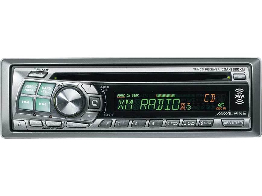 Alpine CDA-9820XM CD receiver with built-in XM Radio tuner at
