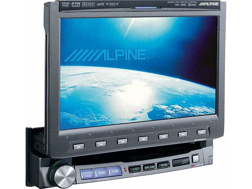 Alpine IVA-D901 DVD/CD/MP3 receiver with retractable 7