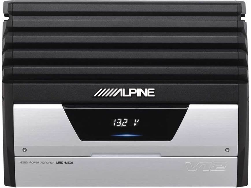 希少　アルパインMRD-M501 990W Alpine MRD-M501 275W x 1 mono subwoofer amplifier at Crutchfield