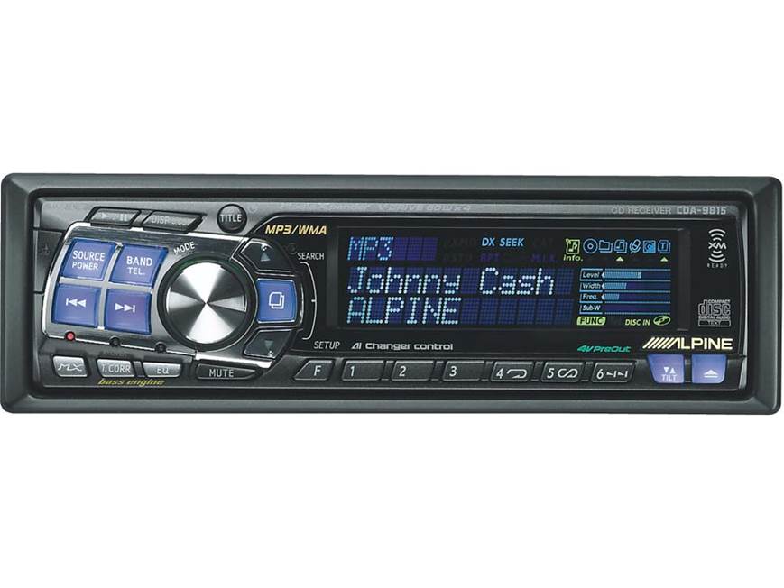 Alpine CDA-9815 CD/MP3/WMA Receiver with CD Changer Controls at