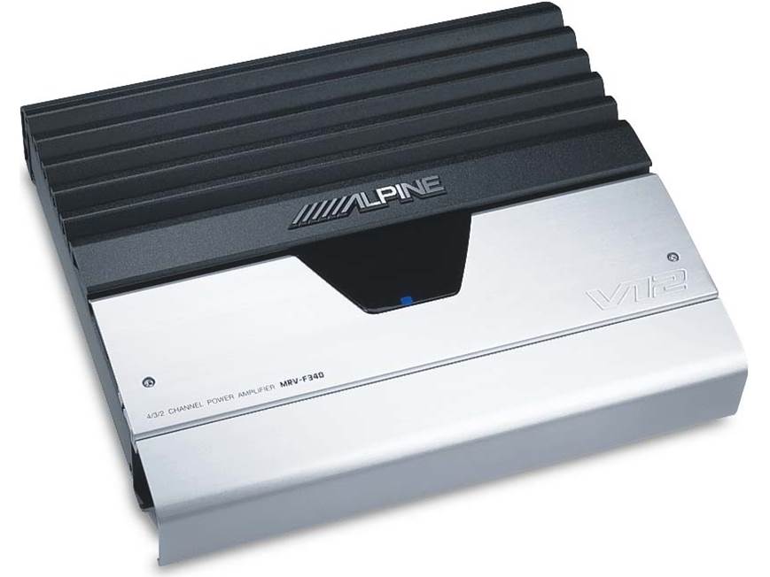 ALPINE V12シリーズ MRV-F340 4チャンネルパワーアンプ Alpine MRV-F340 55W x 4 Car Amplifier at Crutchfield