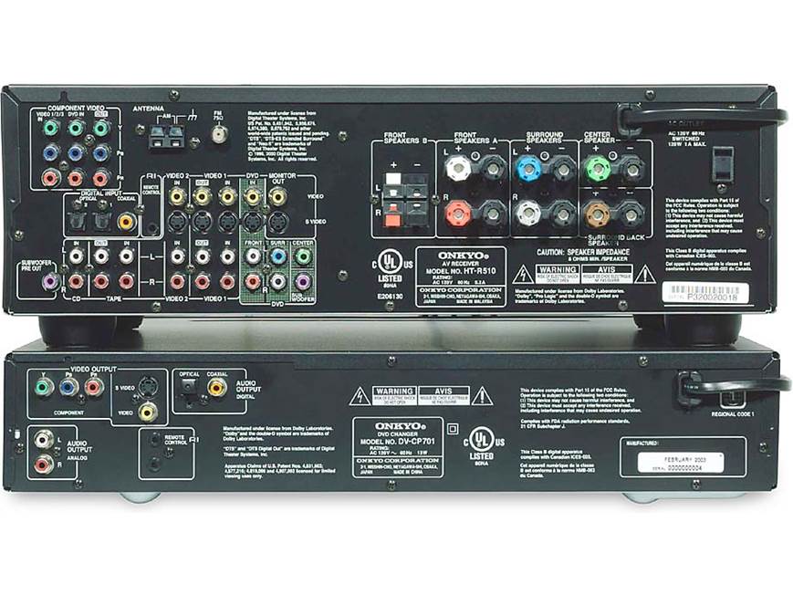 Onkyo HT-S767C 6.1-channel component DVD home theater system at