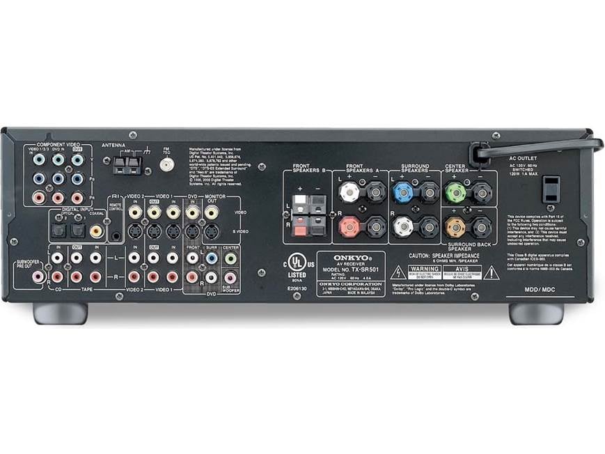 Onkyo TX-SR501 (Black) Home theater receiver with Dolby Digital EX