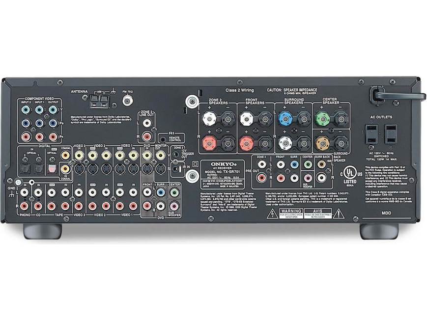 Onkyo TX-SR701 Home theater receiver with THX Select, Dolby