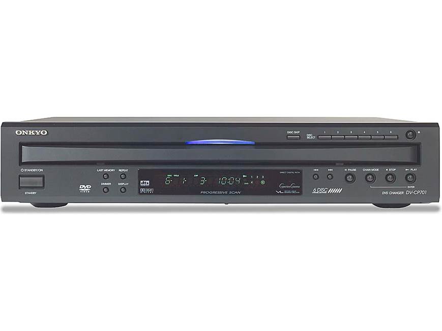Onkyo DV-CP701 (Black) 6-disc carousel DVD/CD changer (Black) at