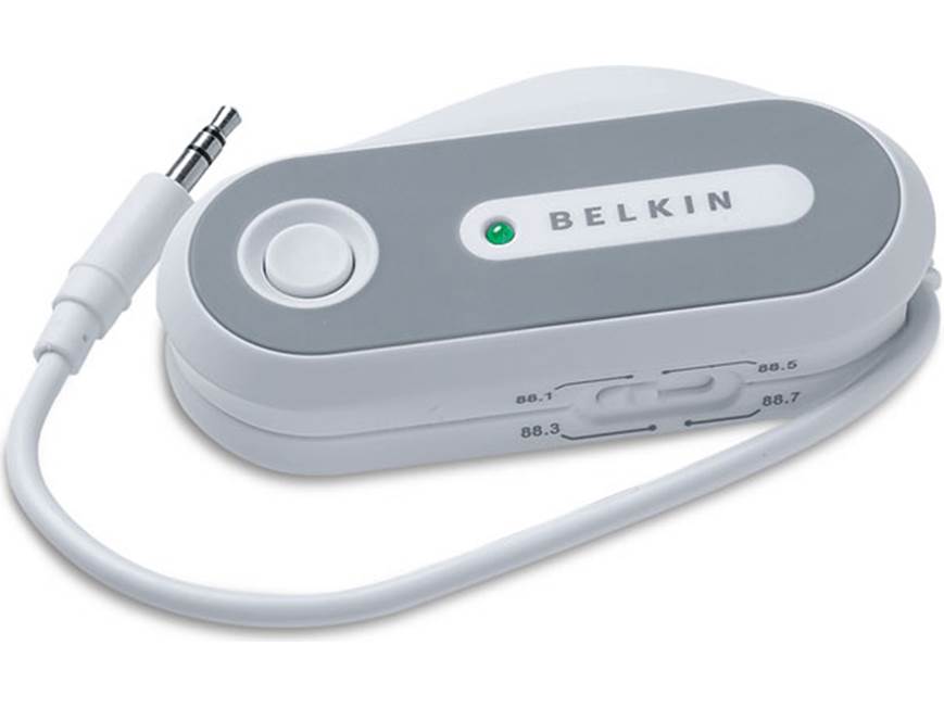 Belkin TuneFM FM Transmitter For IPod – Black, Aux Port – Model F8Z179eaBLK