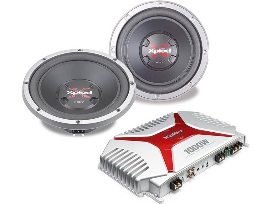 Sony Xplod Amplifier/Subwoofers Package XM-2165GTX Car