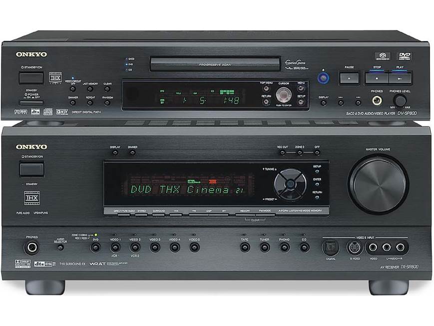 Onkyo TX-SR800 / DV-SP800 THX-certified home theater receiver/DVD