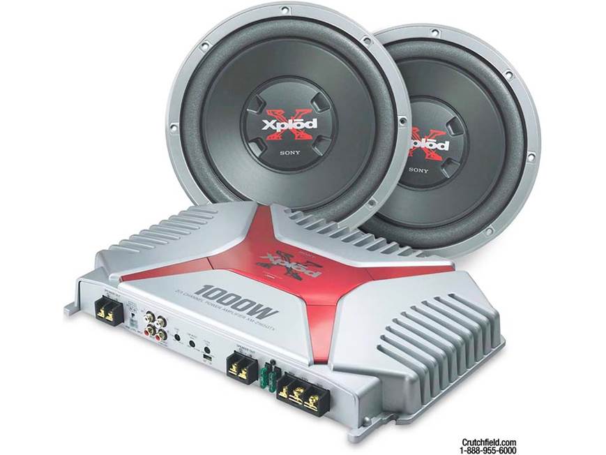 Sony Xplod Amplifier/Subwoofers Package XM-2165GTX Car