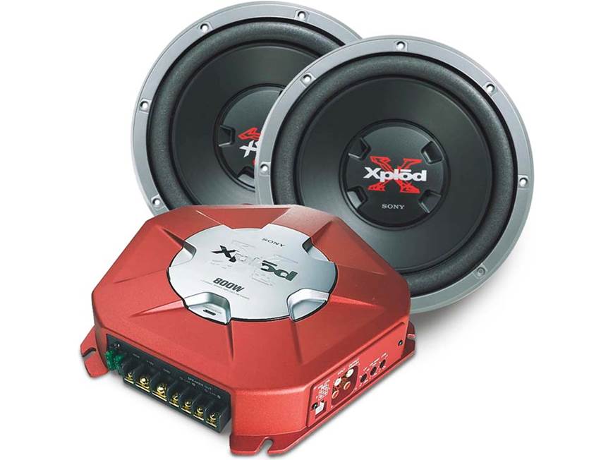 Sony Car Package: Amplifier, Subs XM-D400P5 AmplifierTwo XS-L1200B