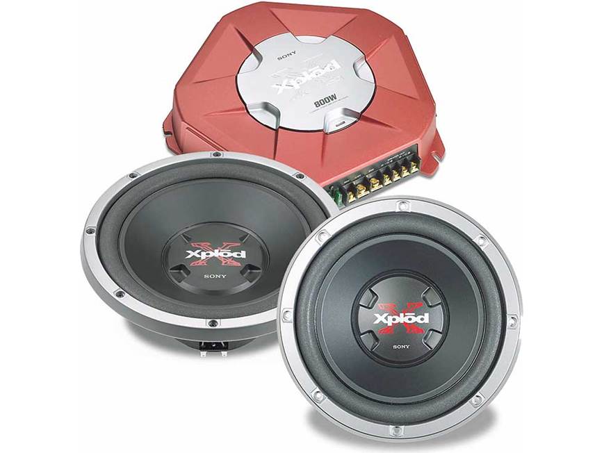 Sony Car Package: Amplifier, Subs XM-D400P5 AmplifierTwo XS-L1000B